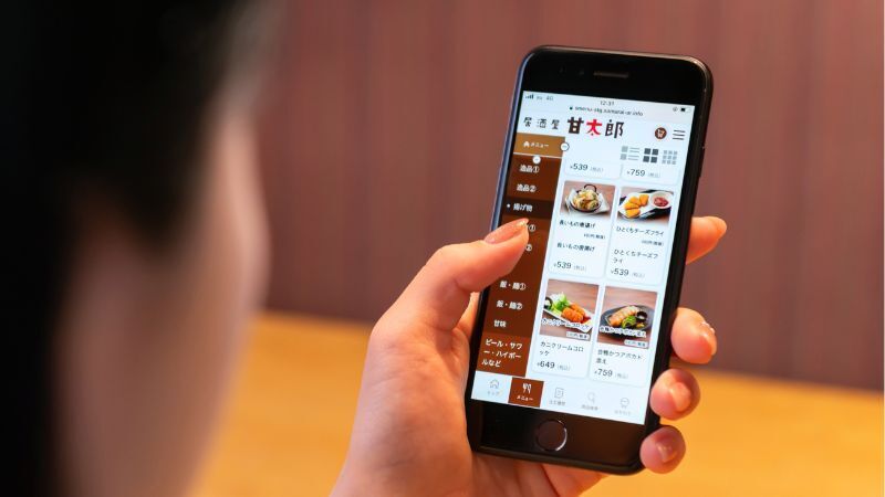 フードオーダーシステム　イメージ画像